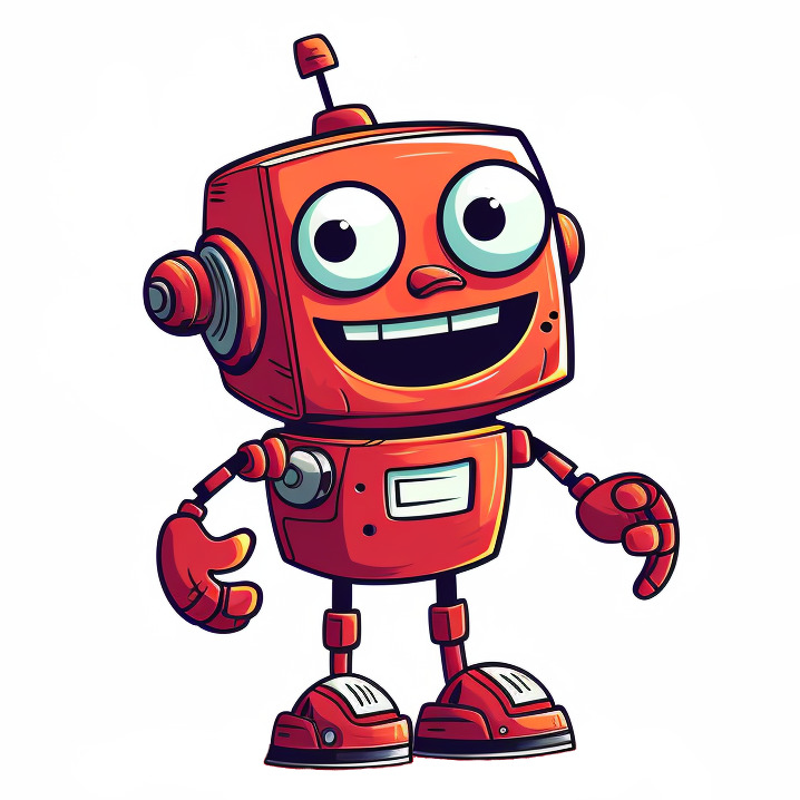 Friendly smiling robot